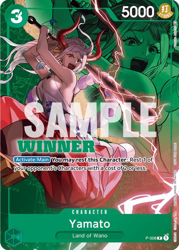 Yamato (Winner Pack Vol. 1) P-008 card from One Piece Promotion Cards