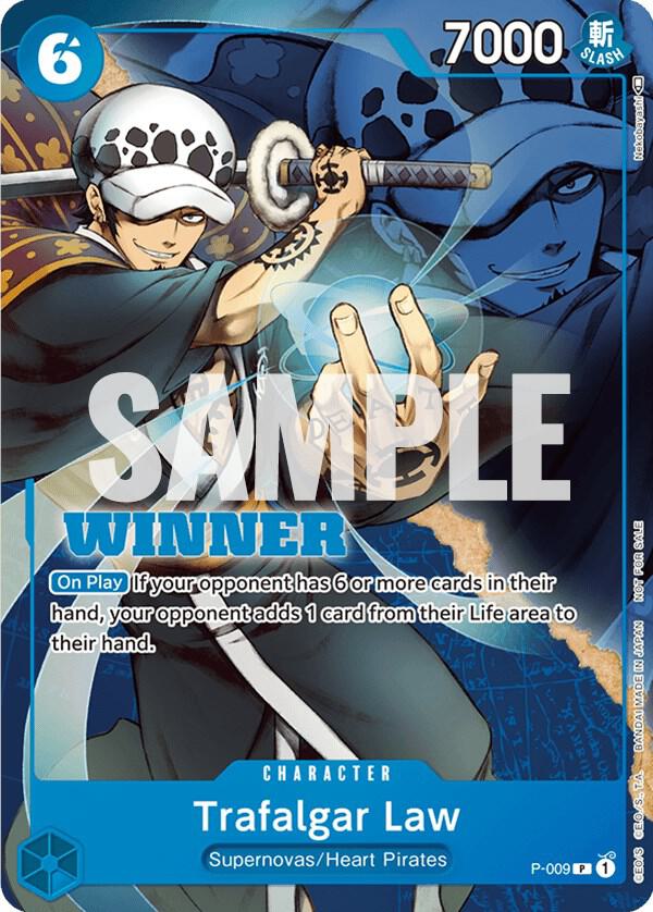 Trafalgar Law (Winner Pack Vol. 1) P-009 card from One Piece Promotion Cards