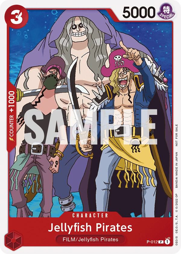 Jellyfish Pirates (One Piece Film Red) P-012 card from One Piece Promotion Cards