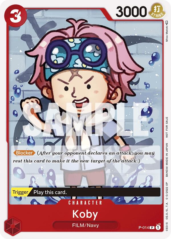 Koby (One Piece Film Red) P-014 card from One Piece Promotion Cards