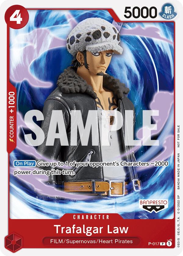 Trafalgar Law (One Piece Film Red) P-017 card from One Piece Promotion Cards