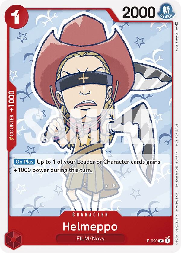 Helmeppo (One Piece Film Red) P-020 card from One Piece Promotion Cards