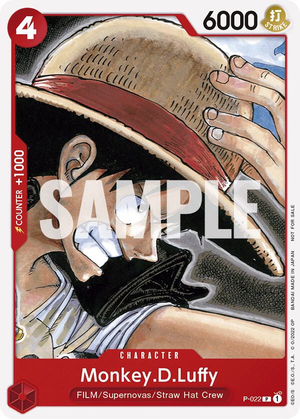 Monkey.D.Luffy (One Piece Film Red) P-022 card from One Piece Promotion Cards