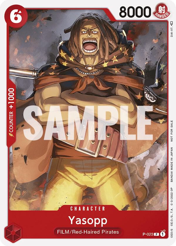 Yasopp (One Piece Film Red) P-023 card from One Piece Promotion Cards