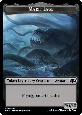 Marit Lage Token 4 card from Dominaria Remastered