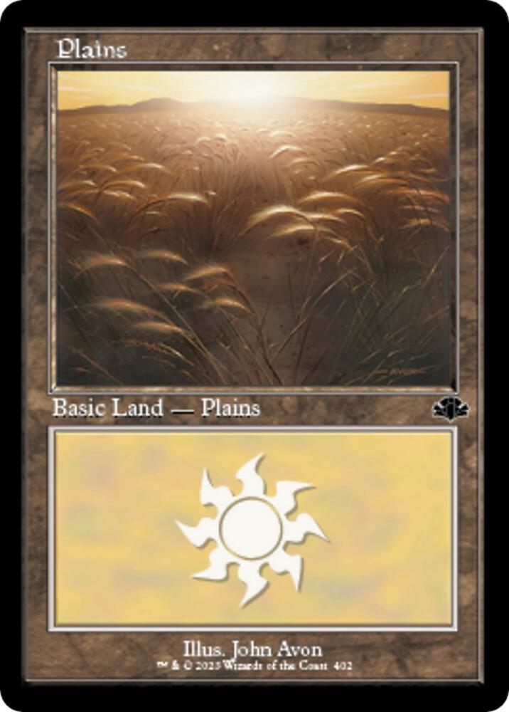 Plains (Retro Frame) 402 card from Dominaria Remastered
