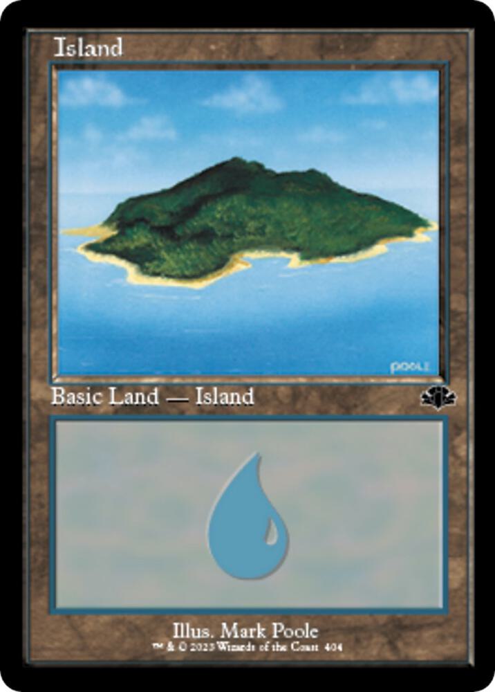 Island (Retro Frame) 404 card from Dominaria Remastered