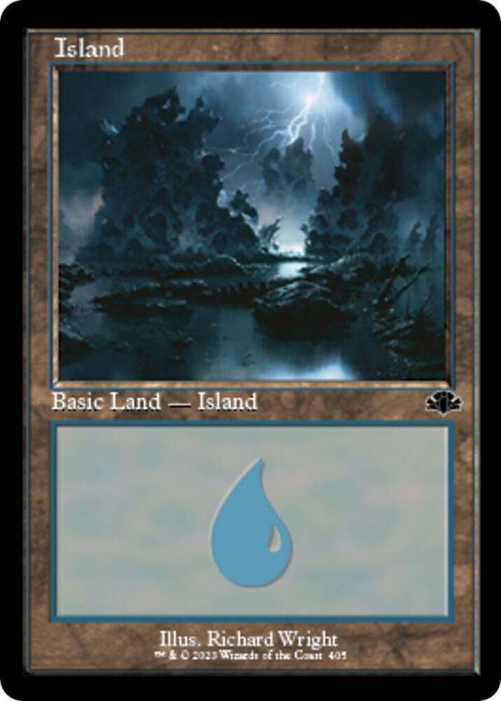 Island (Retro Frame) 405 card from Dominaria Remastered