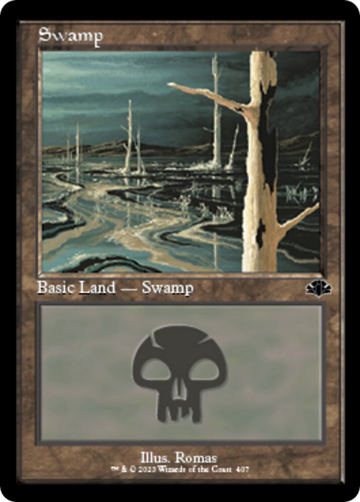 Swamp (Retro Frame) 407 card from Dominaria Remastered
