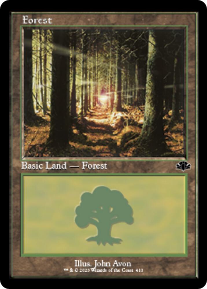Forest (Retro Frame) 410 card from Dominaria Remastered