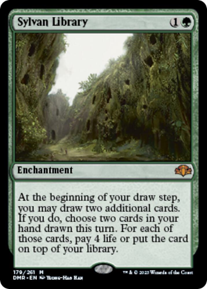 Sylvan Library 179 card from Dominaria Remastered