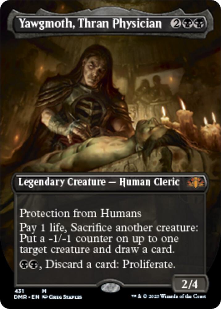 Yawgmoth, Thran Physician (Borderless) 431 card from Dominaria Remastered