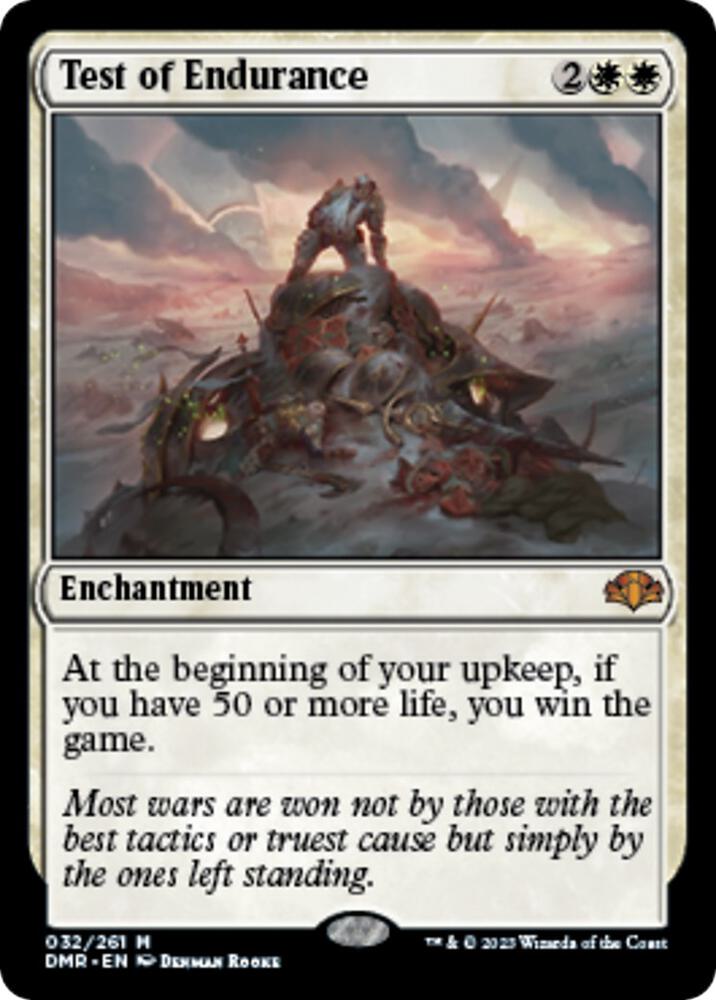 Test of Endurance 32 card from Dominaria Remastered