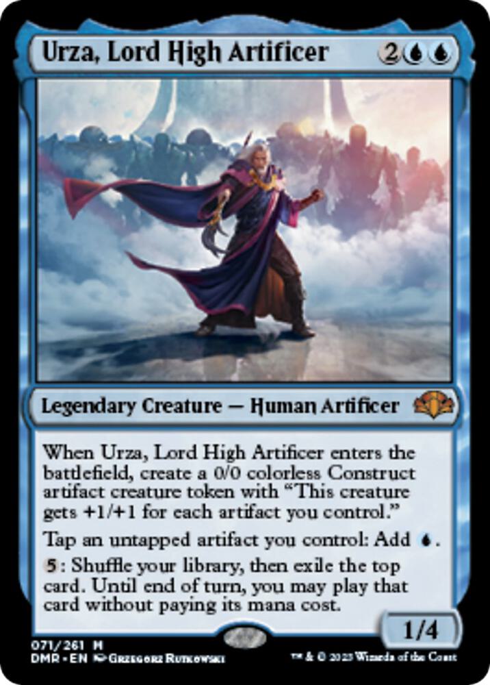 Urza, Lord High Artificer 71 card from Dominaria Remastered