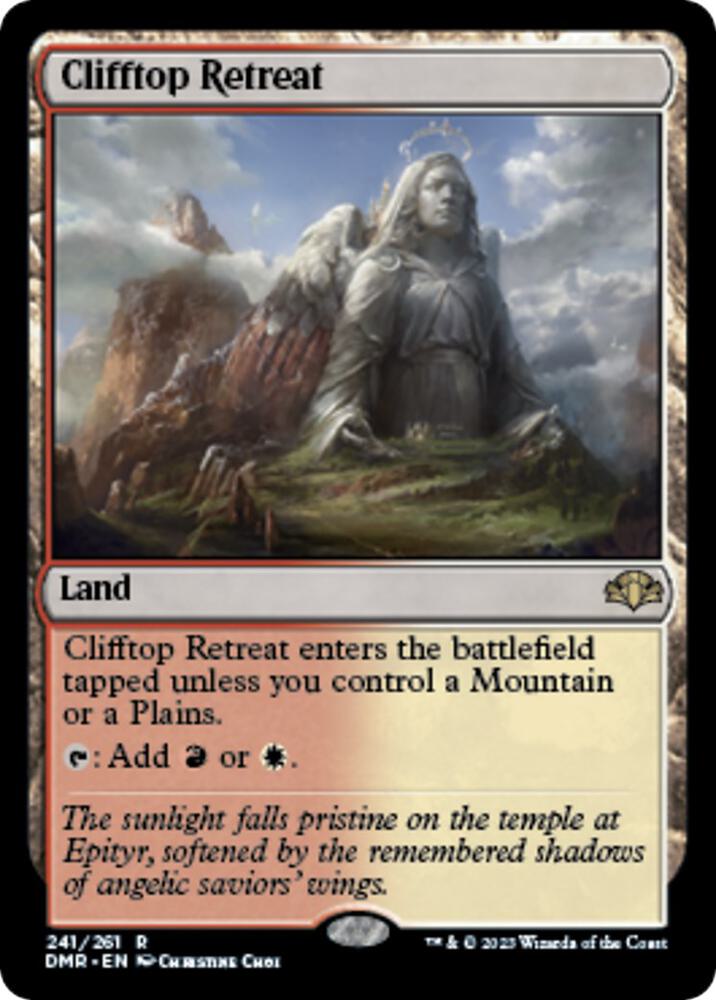 Clifftop Retreat 241 card from Dominaria Remastered