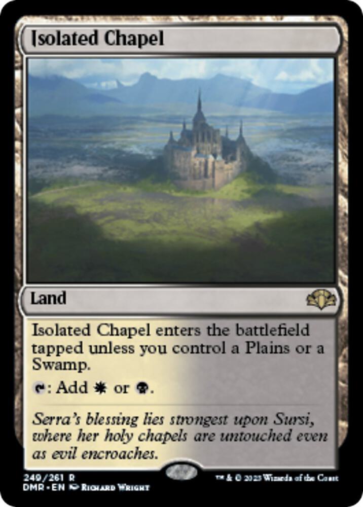 Isolated Chapel 249 card from Dominaria Remastered