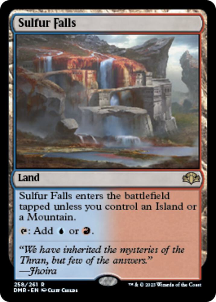 Sulfur Falls 258 card from Dominaria Remastered