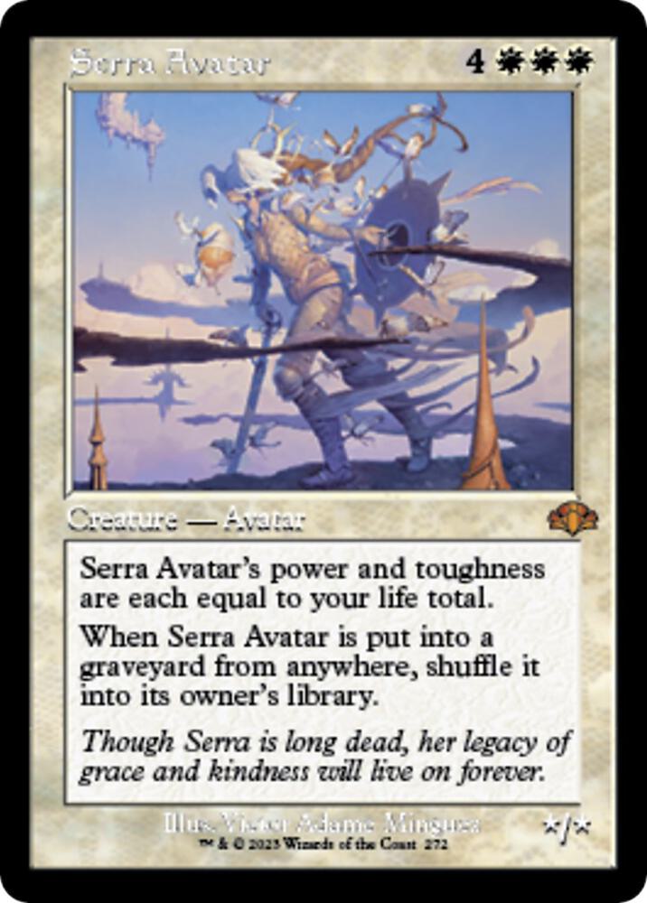 Serra Avatar (Retro Frame) 272 card from Dominaria Remastered