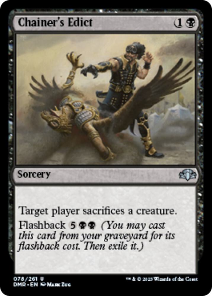 Chainer's Edict 78 card from Dominaria Remastered