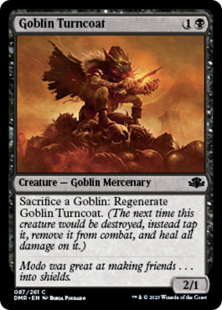Goblin Turncoat 87 card from Dominaria Remastered