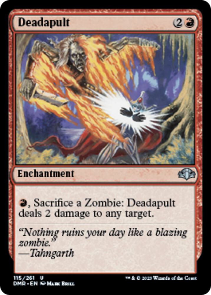 Deadapult 115 card from Dominaria Remastered
