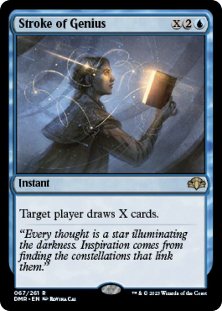 Stroke of Genius 67 card from Dominaria Remastered