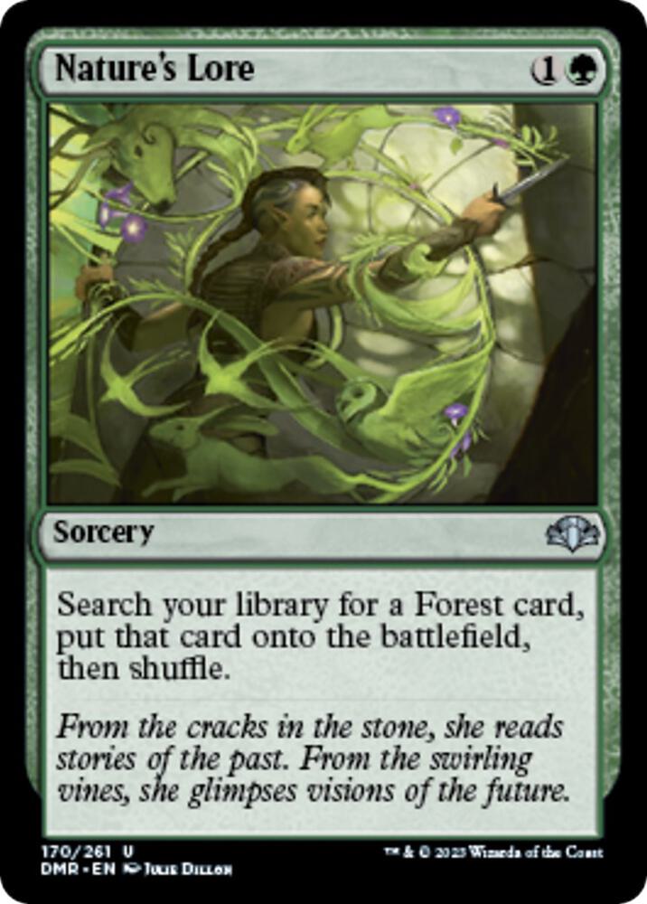 Nature's Lore 170 card from Dominaria Remastered