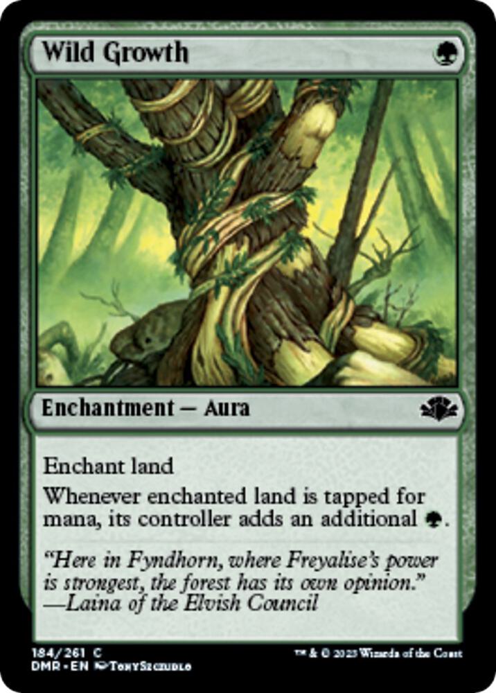 Wild Growth 184 card from Dominaria Remastered