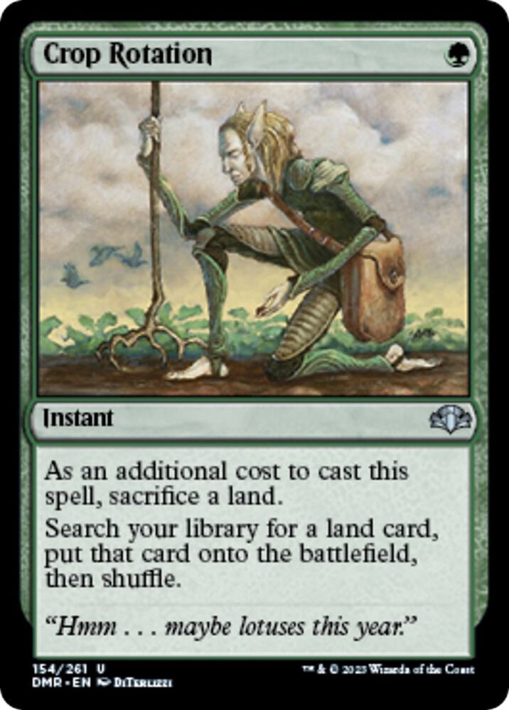 Crop Rotation 154 card from Dominaria Remastered