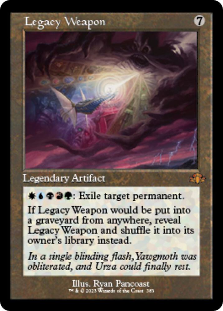 Legacy Weapon (Retro Frame) 383 card from Dominaria Remastered
