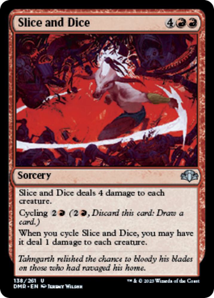Slice and Dice 138 card from Dominaria Remastered