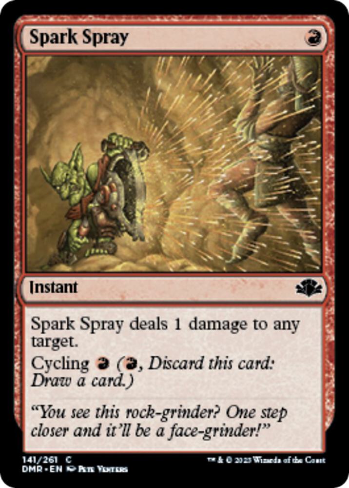 Spark Spray 141 card from Dominaria Remastered