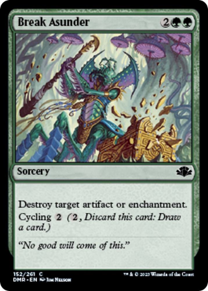 Break Asunder 152 card from Dominaria Remastered
