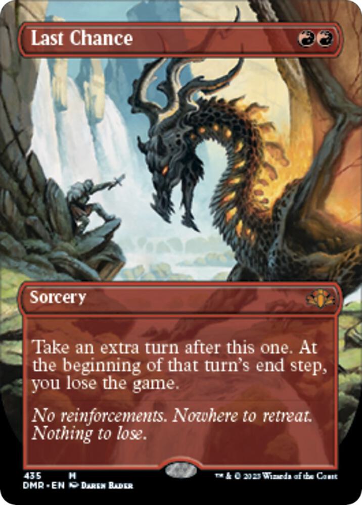 Last Chance (Borderless) 435 card from Dominaria Remastered