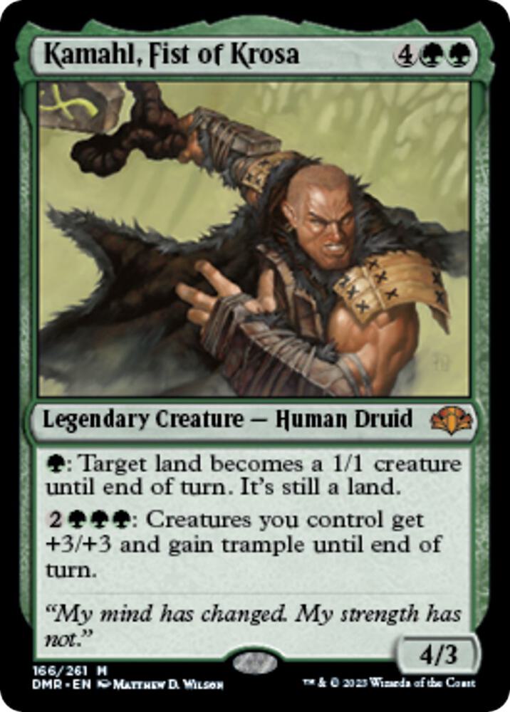 Kamahl, Fist of Krosa 166 card from Dominaria Remastered