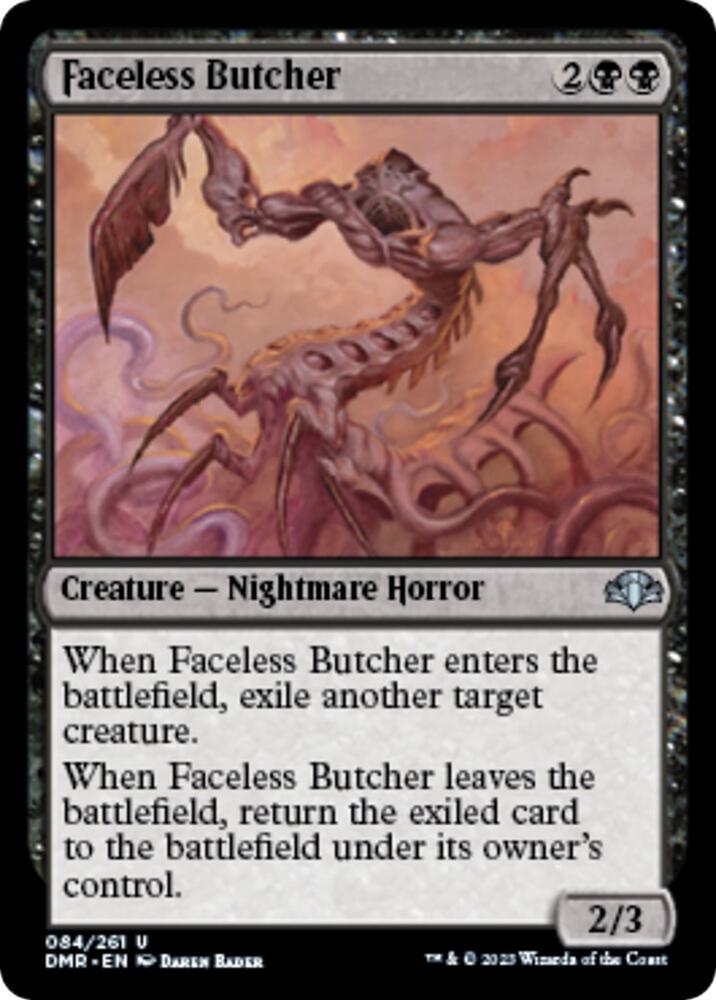 Faceless Butcher 84 card from Dominaria Remastered