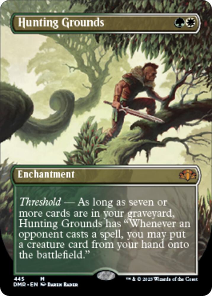 Hunting Grounds (Borderless) 445 card from Dominaria Remastered