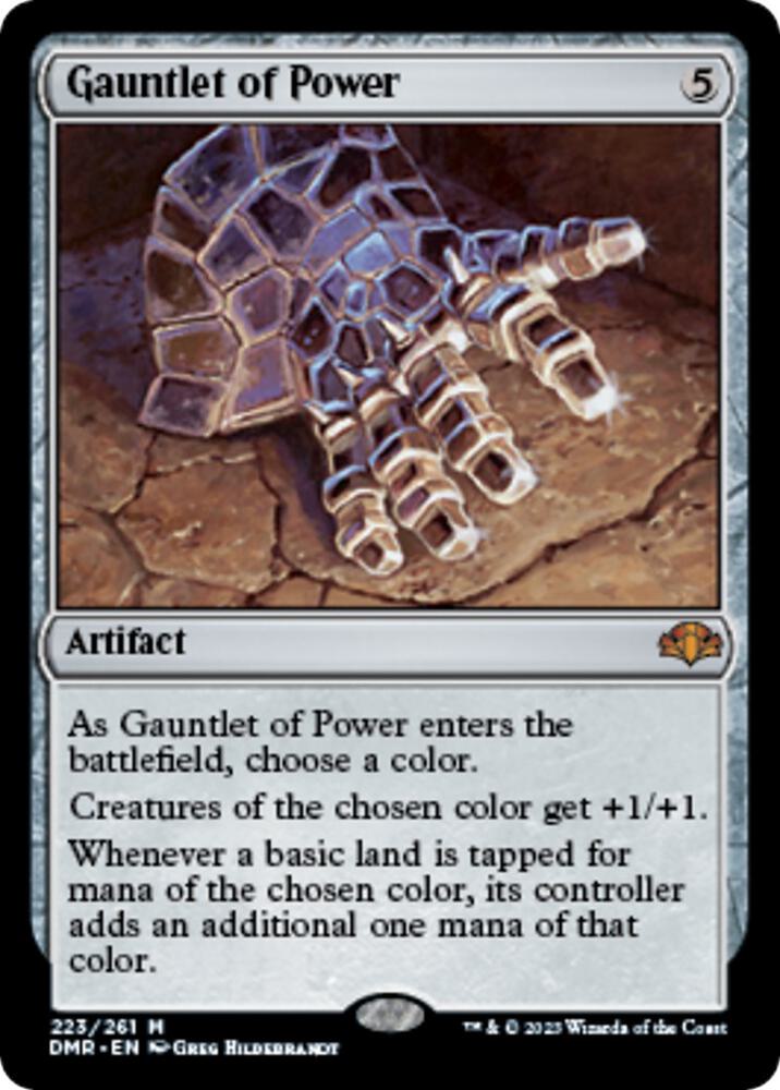 Gauntlet of Power 223 card from Dominaria Remastered