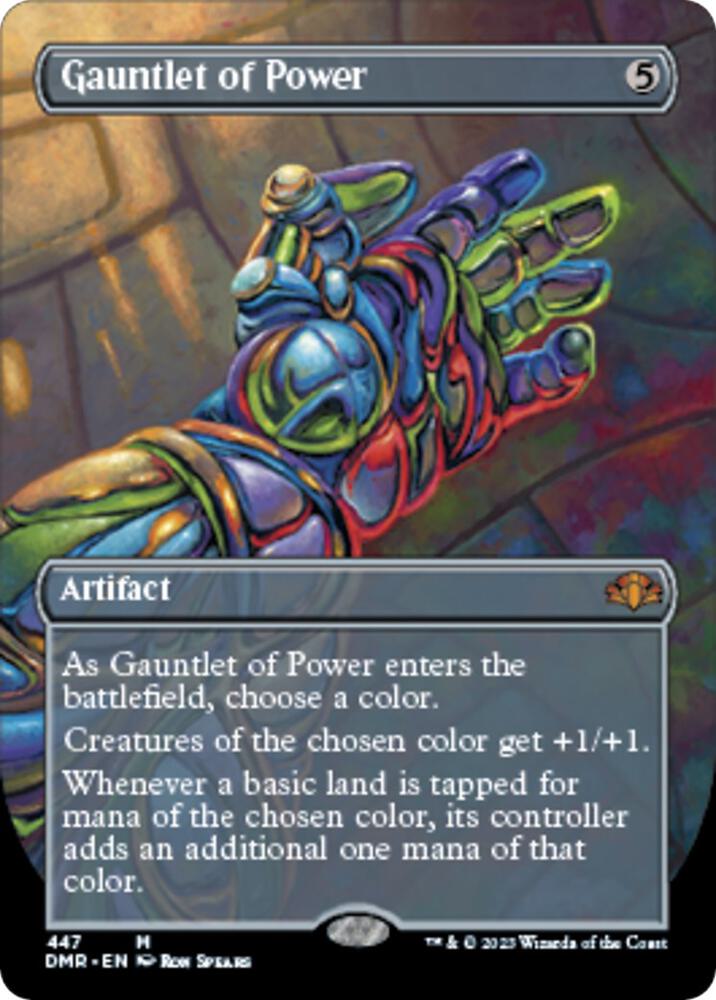 Gauntlet of Power (Borderless) 447 card from Dominaria Remastered
