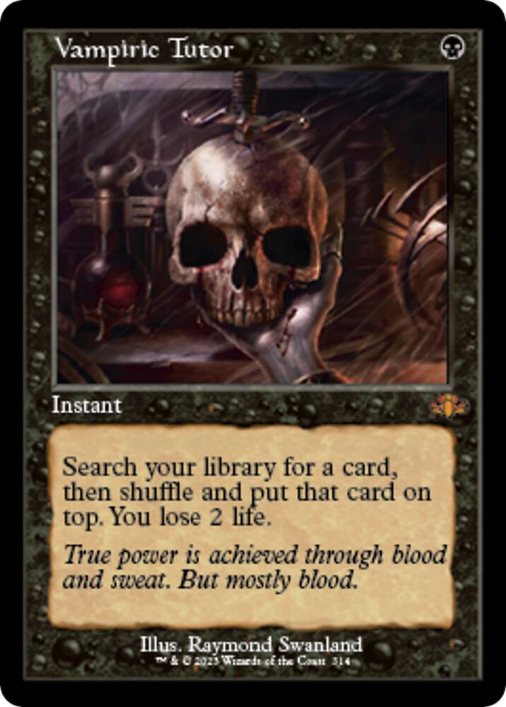 Vampiric Tutor (Retro Frame) 314 card from Dominaria Remastered