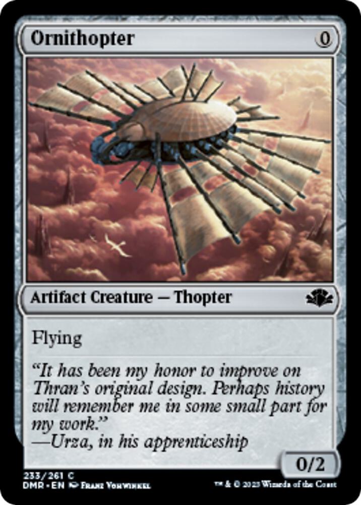 Ornithopter 233 card from Dominaria Remastered