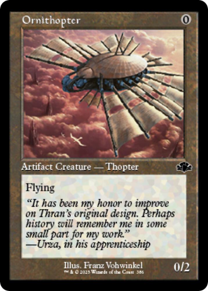 Ornithopter (Retro Frame) 386 card from Dominaria Remastered