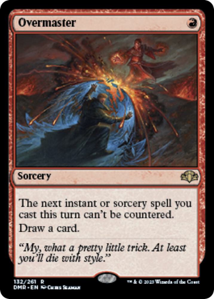 Overmaster 132 card from Dominaria Remastered