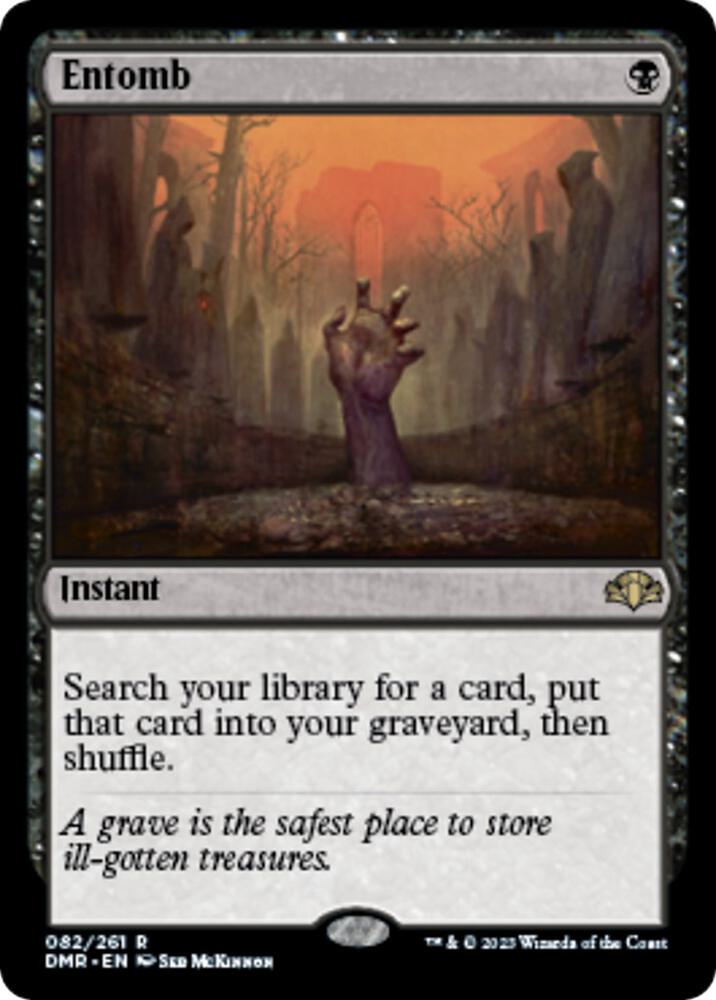Entomb 82 card from Dominaria Remastered
