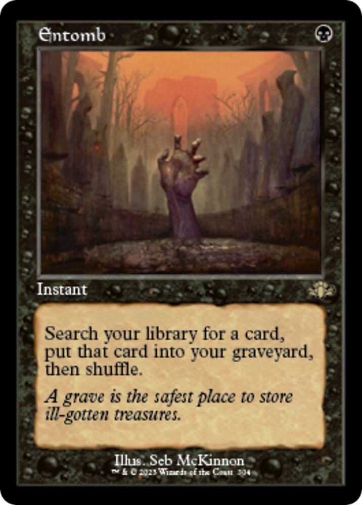 Entomb (Retro Frame) 304 card from Dominaria Remastered