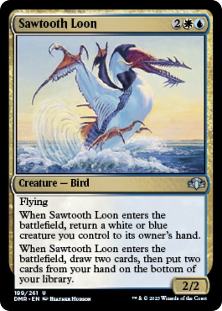 Sawtooth Loon 199 card from Dominaria Remastered