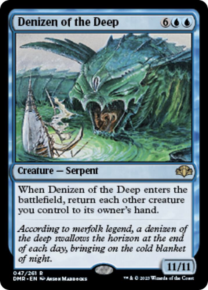 Denizen of the Deep 47 card from Dominaria Remastered