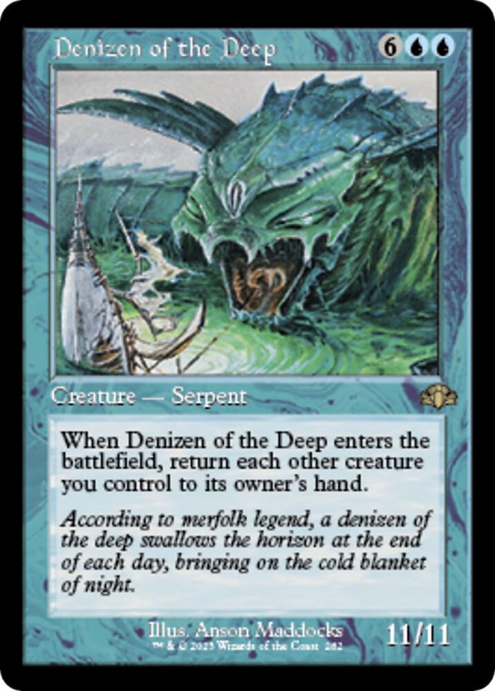 Denizen of the Deep (Retro Frame) 282 card from Dominaria Remastered