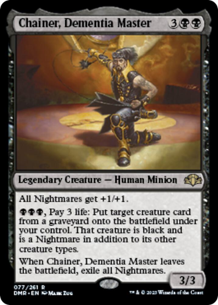 Chainer, Dementia Master 77 card from Dominaria Remastered