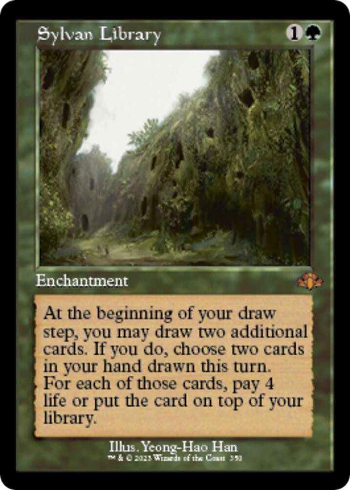 Sylvan Library (Retro Frame) 350 card from Dominaria Remastered